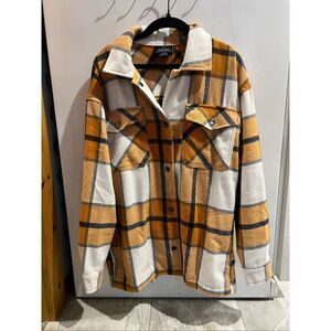 HFX Plaid Button Up Jacket Woman’s Size XS